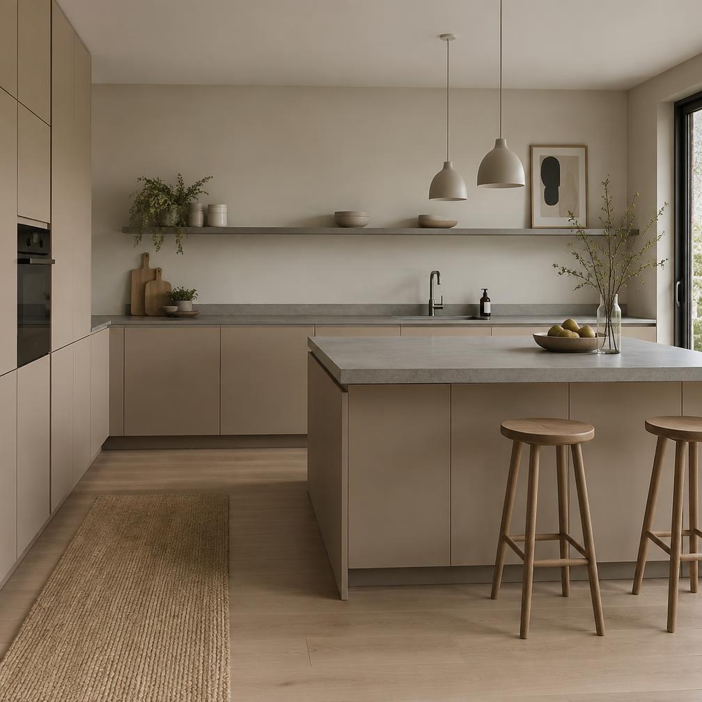 Zand met betonlook